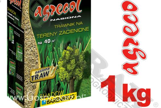 Trawa, nasiona trawy BARENBRUG / AGRECOL SHADOW masa: 1 kg, na 40m2,  mieszanka traw na miejsca zacienione